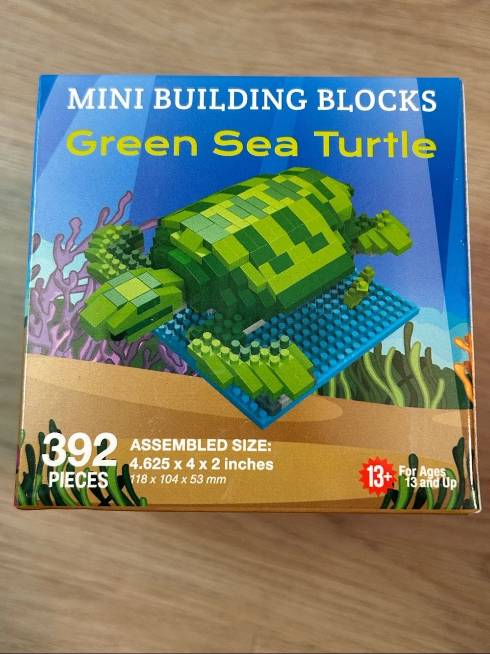 Mini Building Blocks Green Sea Turtle Toy Green Mini Building Blocks Sea Turtle